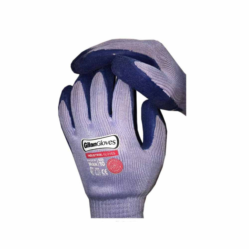 دستکش ایمنی دستکش گیلان مدل ضد برش ضخیم کد S3-L مجموعه 12 عددی