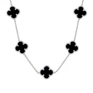 گردنبند زنانه مدل ونکلیف ۵ گل