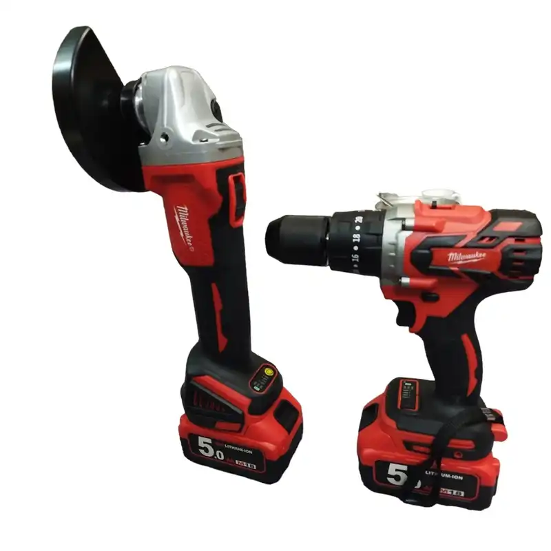 دریل پیچ گوشتی و مینی فرز شارژی میلواکی مدل M18- 198 مجموعه 2 عددی