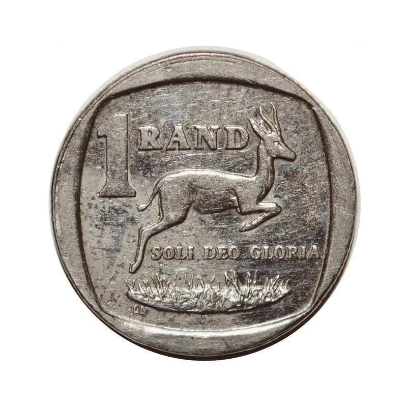 سکه تزیینی طرح کشور آفریقای جنوبی مدل یک راند 1999 میلادی