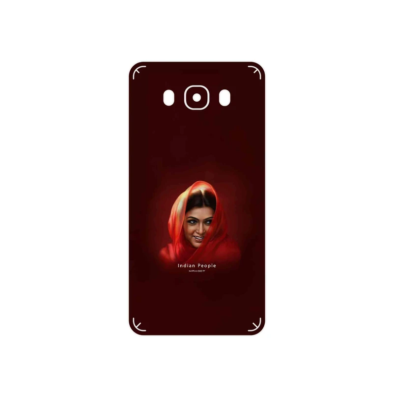 برچسب پوششی ماهوت مدل Portrait of an Indian Woman مناسب برای گوشی موبایل سامسونگ Galaxy J7 2016