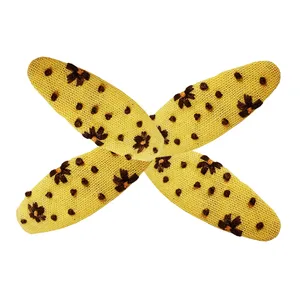 گیره مو دخترانه مدل تق تقی گلدوزی شده HT - 0020 مجموعه چهار عددی