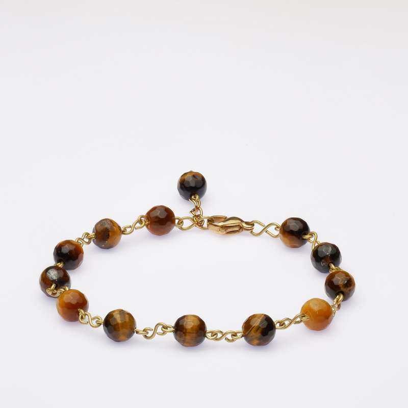 دستبند زنانه مدل سنگ تایگر کد 03 دستبند زنانه مدل سنگ تایگر کد 03