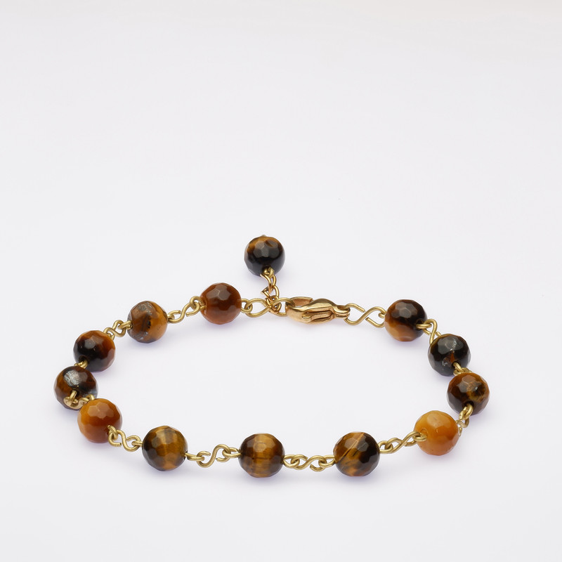 دستبند زنانه مدل سنگ تایگر کد 03 دستبند زنانه مدل سنگ تایگر کد 03