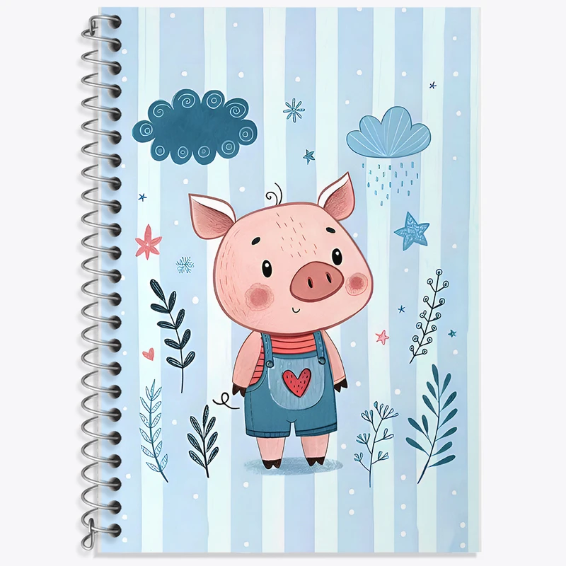 دفتر لغت 50 برگ خندالو طرح خوک بامزه کد F8050