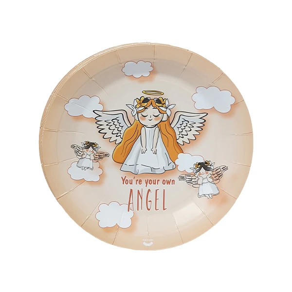 پیش دستی یکبار مصرف مدل فرشته کد angelP2 مجموعه 10 عددی