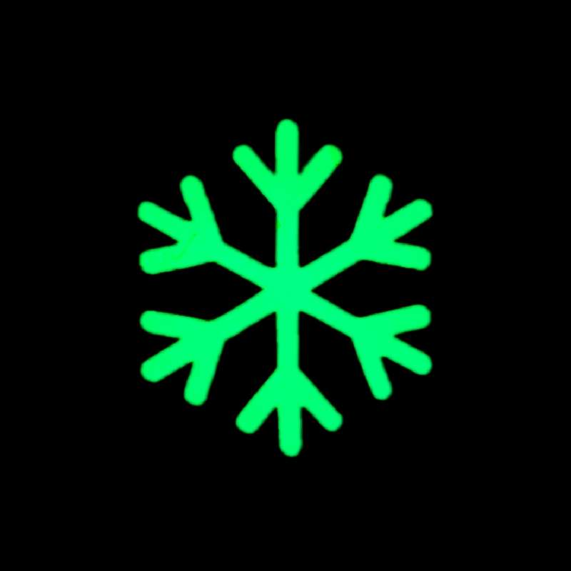 استیکر مدل بلور برف شب تاب