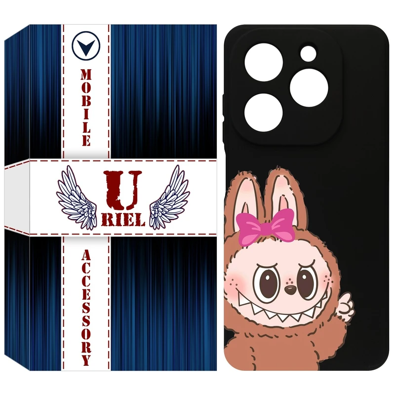 کاور یوریل مدل KSH کد 109 طرح عروسک لبوبو مناسب برای گوشی موبایل تکنو Spark 20 / Spark Go 2024