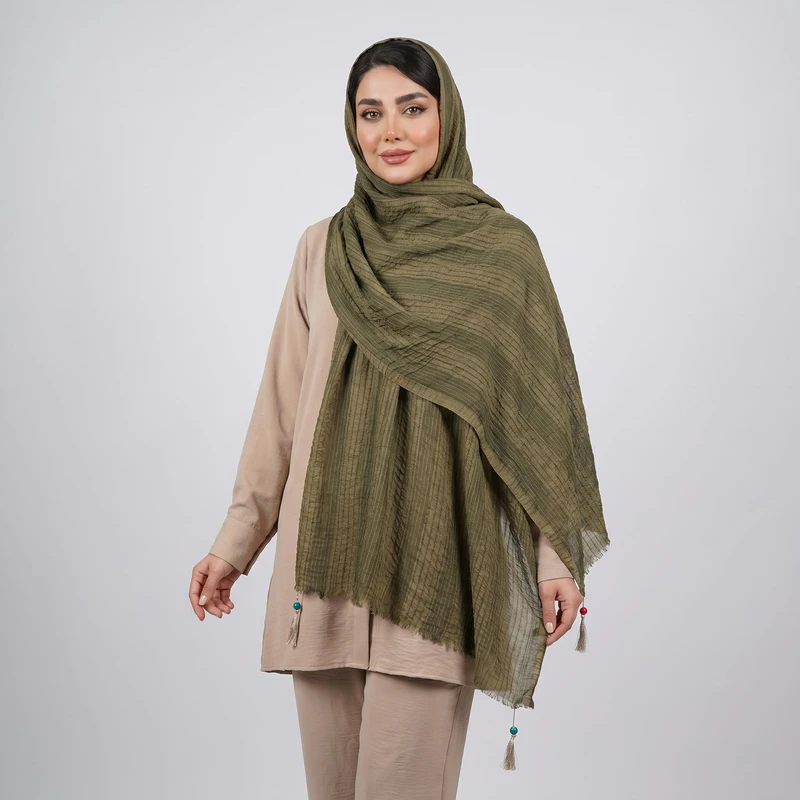 شال زنانه مدل پلیسه
