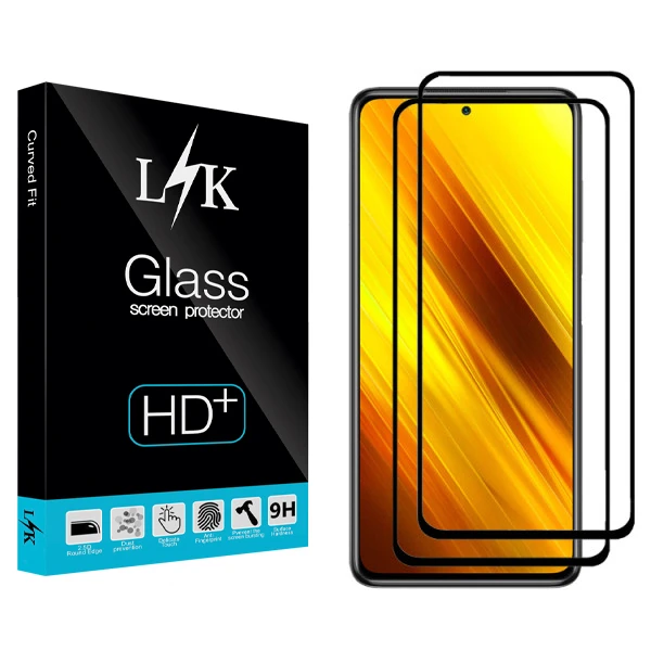 محافظ صفحه نمایش مات ال کی مدل +HD مناسب برای گوشی موبایل شیائومی Poco X3 بسته دو عددی