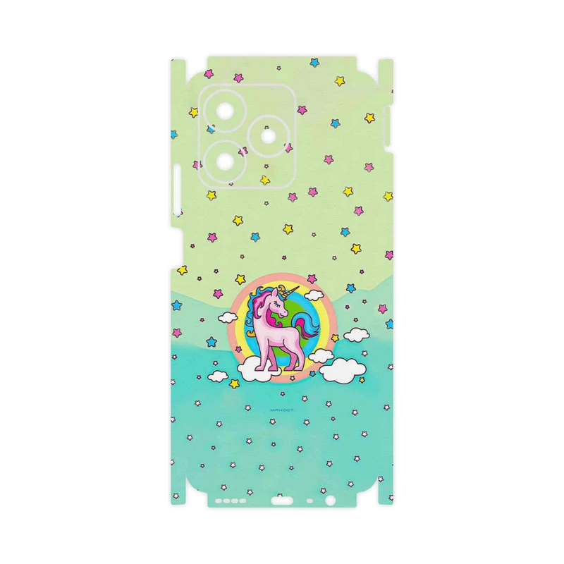 برچسب پوششی ماهوت مدل Rainbow unicorn adventure-FullSkin مناسب برای گوشی موبایل ریلمی C53