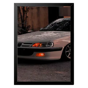 تابلو بکلیت طرح ماشین و خودرو پژو پارس مدل b-po1580 فریم مشکی