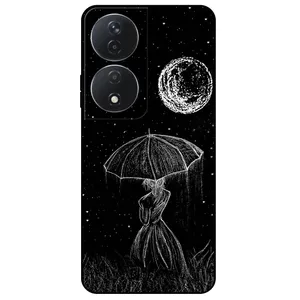 Megafone Girl and Moon 1369 Cover For Honor X7B