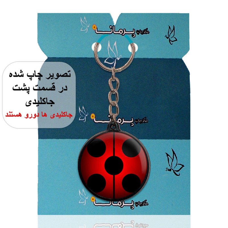 جاکلیدی پرمانه طرح کفشدوزکی کد pmj.375