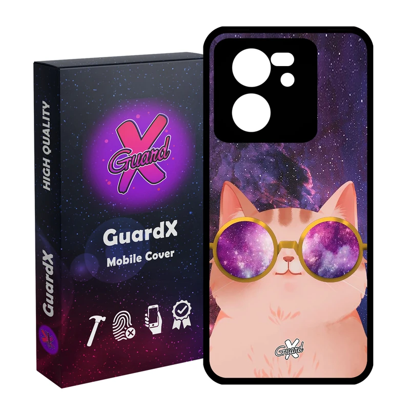 کاور گارد ایکس طرح Cat مدل Glass10078 مناسب برای گوشی موبایل شیائومی 13T/13T Pro/Redmi K60 Ultra