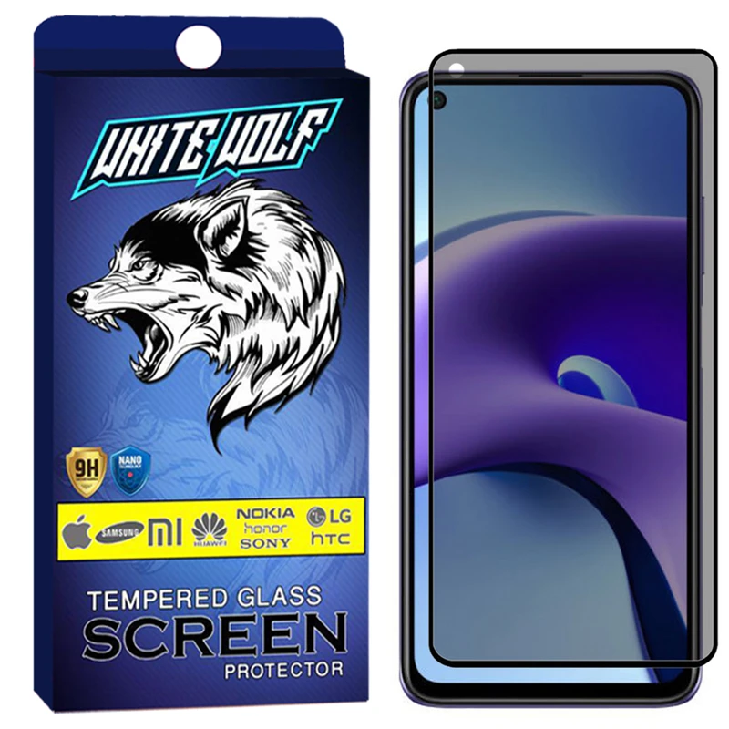  محافظ صفحه نمایش حریم شخصی وایت ولف مدل WGP2 مناسب برای گوشی موبایل شیائومی Redmi Note 9T