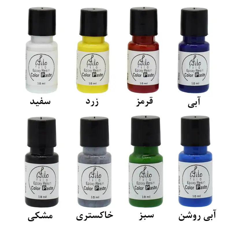 رنگ خمیری رزین اپوکسی فیلو کد ecco10 حجم 10 میلی لیتر