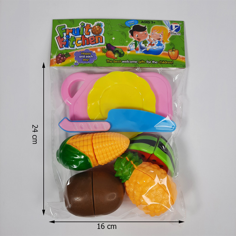 ست اسباب بازی آشپزخانه مدل برش میوه و سبزیجات کد L001-5AB