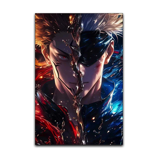 تابلو شاسی گوفی مدل انیمه جوجوتسو کایسن گوجو ساتورو و سوکونا Gojo Sukuna Jujutsu Anime کد SOJO12