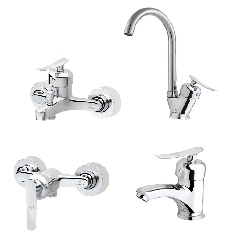 ست شیرآلات ویسادار مدل هرمس پلاس مجموعه 4 عددی