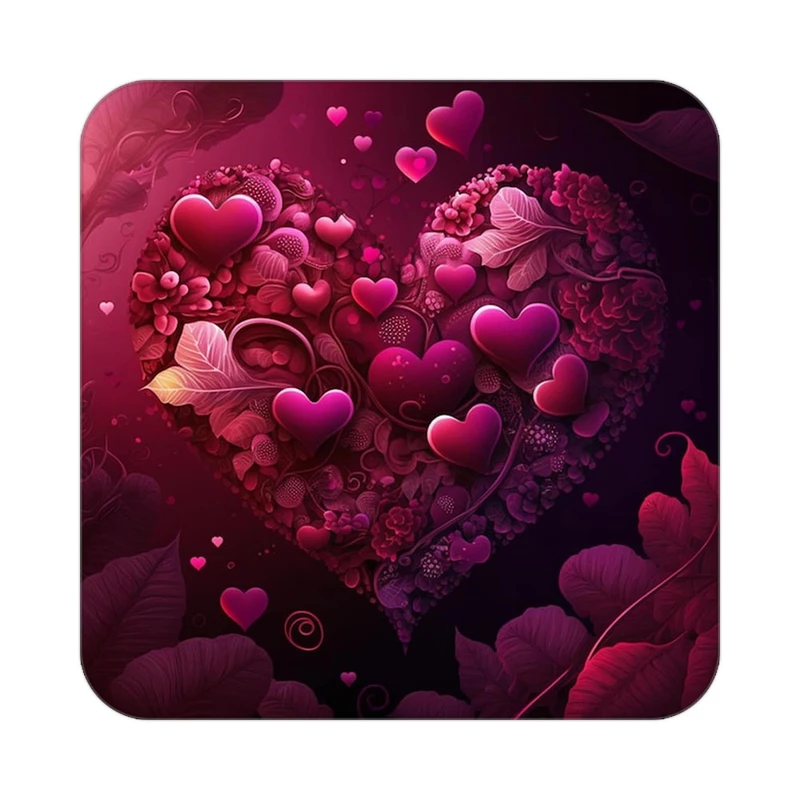 زیر لیوانی کاکتی مدل عاشقانه کد mp10404