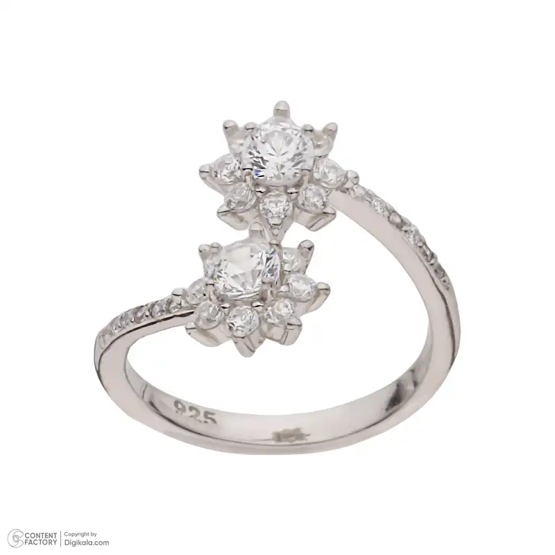 بند انگشتی نقره زنانه شهر جواهر مدل SJ-GB083