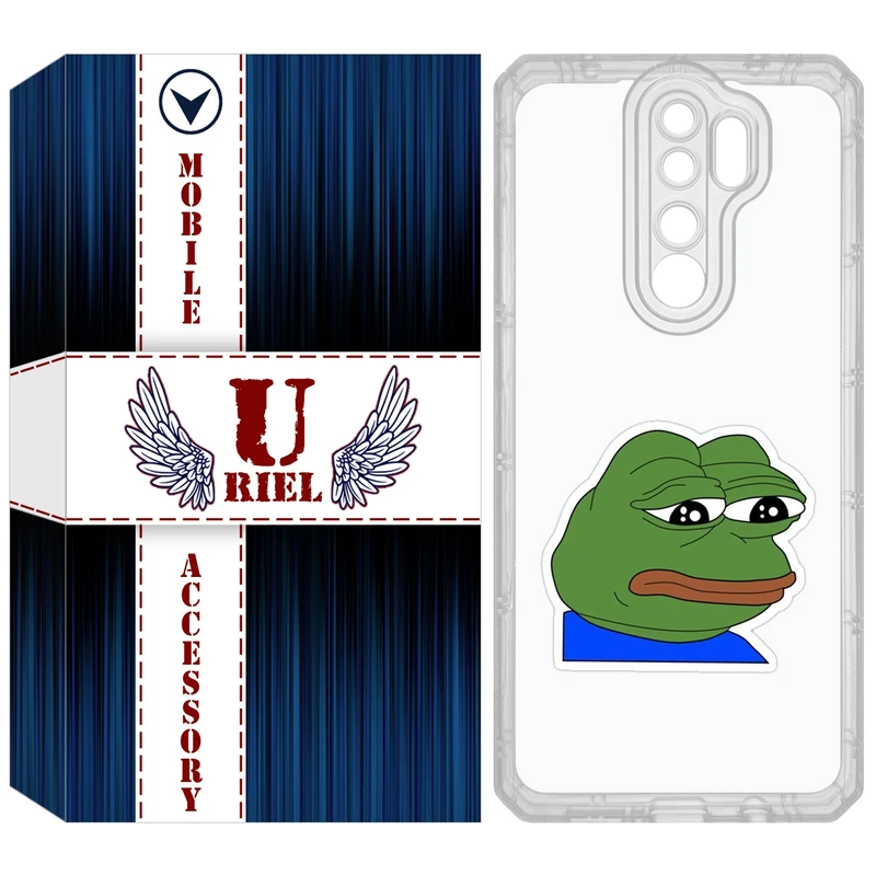 کاور یوریل مدل Clear کد 86 طرح قورباغه غمگین مناسب برای گوشی موبایل شیائومی Redmi Note 8 Pro