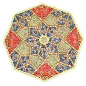 رومیزی ترمه مدل چهل تکه اسلیمی 