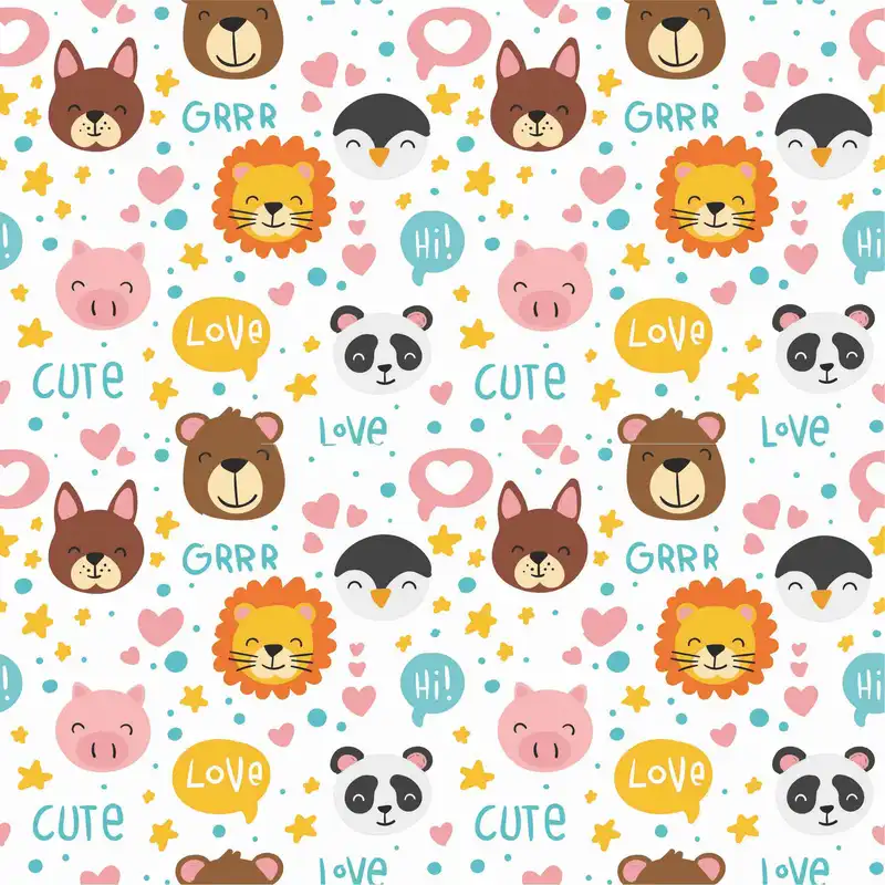 چرم مصنوعی طرح حیوانات وحشی مدل FLA190806