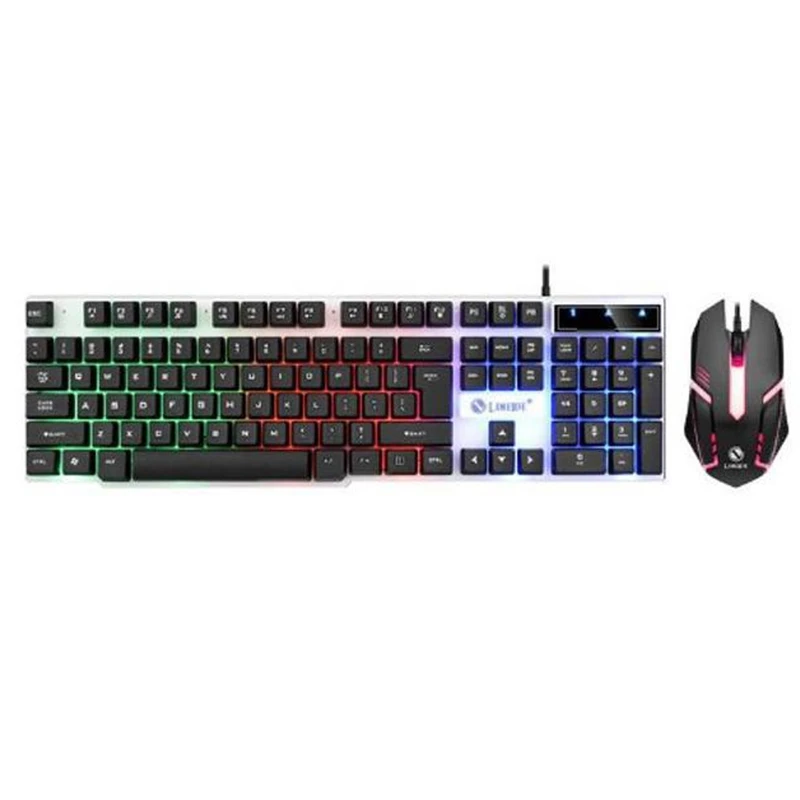 کیبورد و ماوس گیمینگ لایماید مدل GTX-300، سوئیچ ممبران، Full-size، نورپردازی LED RGB