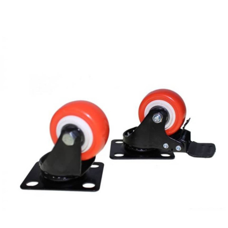 چرخ کفی‌دار مدل ترمز دار کد CHKT04 مجموعه 4 عددی