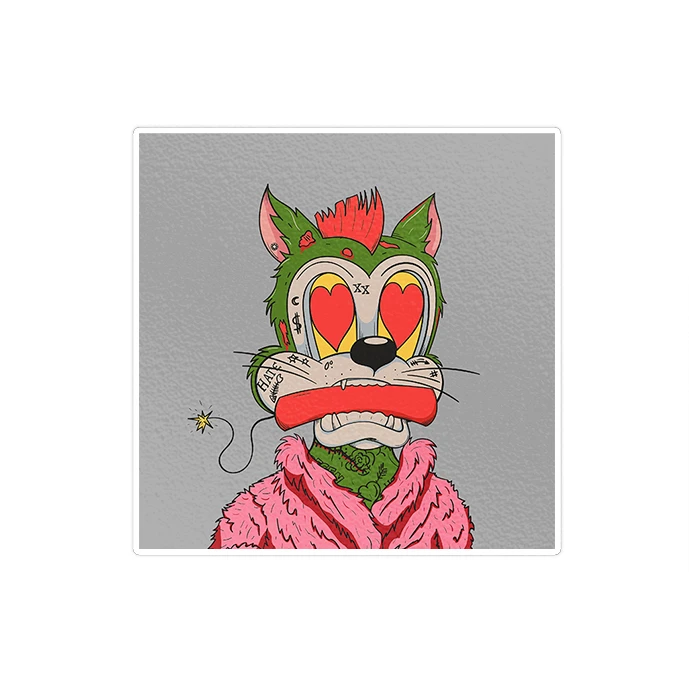 استیکر لپ تاپ ماسا دیزاین طرح CAT مدل STKJO