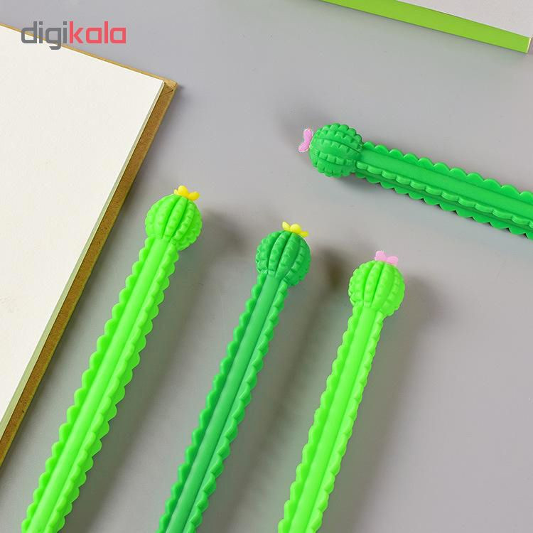 روان نویس طرح کاکتوس گل دار