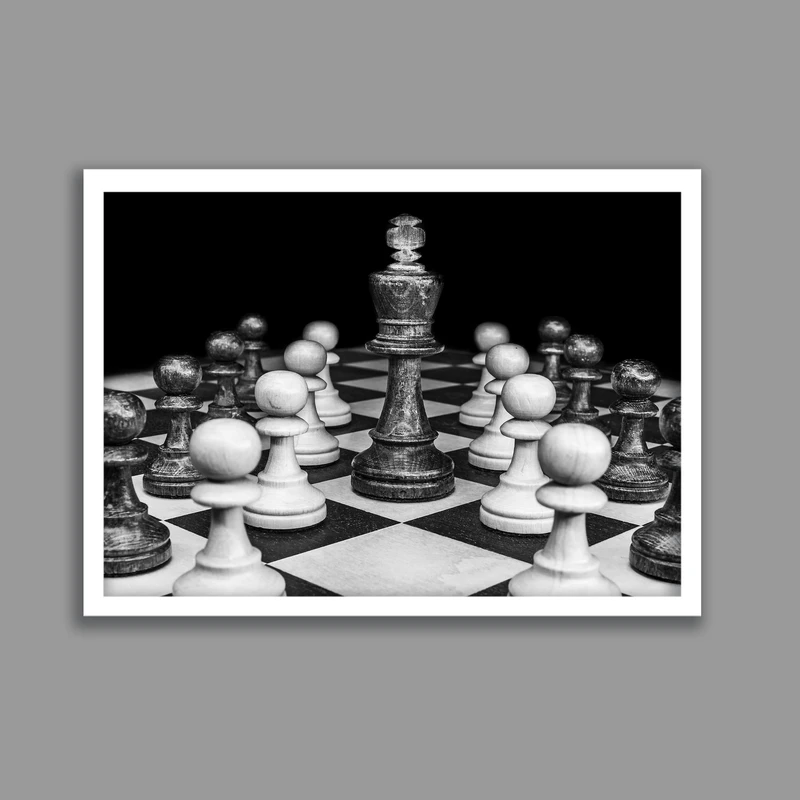 تابلو لیلیان طرح شطرنج کد LA-G10330