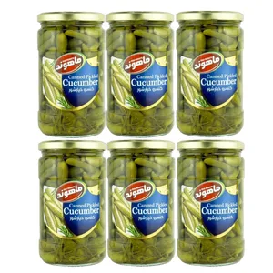 خیارشور سوپر ویژه نمکی ماهوند - 660 گرم مجموعه 6 عددی