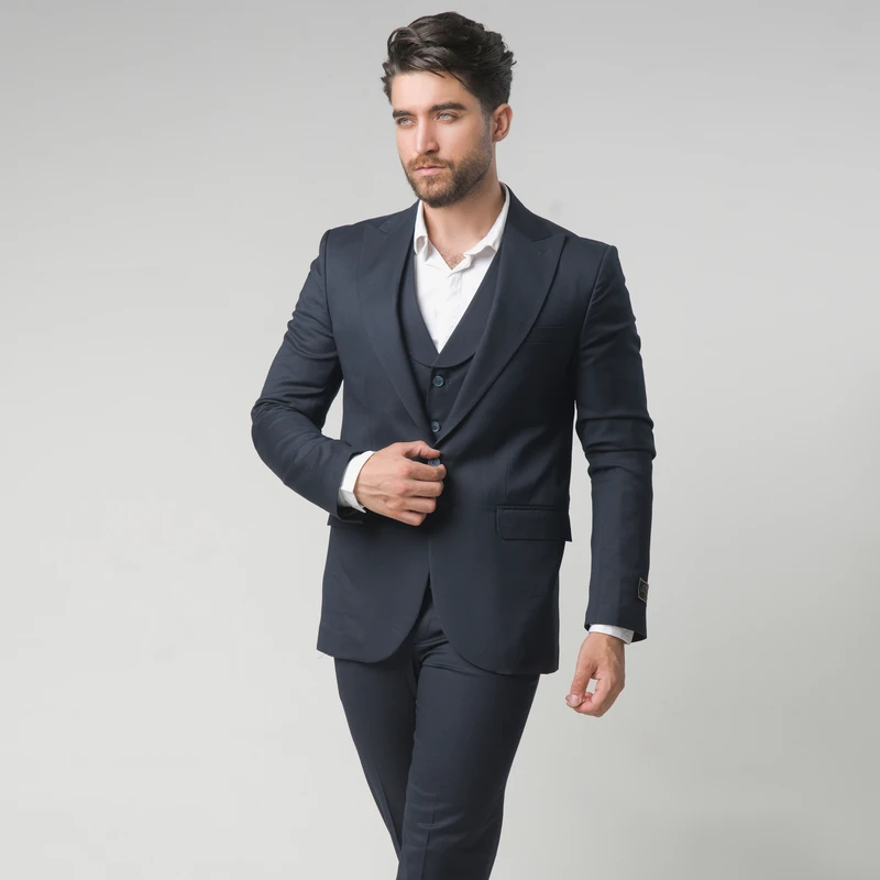 عکس شماره 3 : ست کت و شلوار و جلیقه مردانه مدل فاستونی 5-5