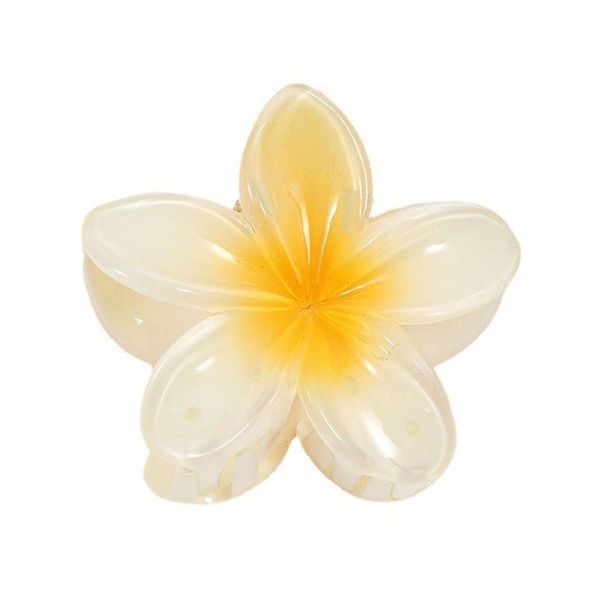 کلیپس مو زنانه مدل گل پلومریا