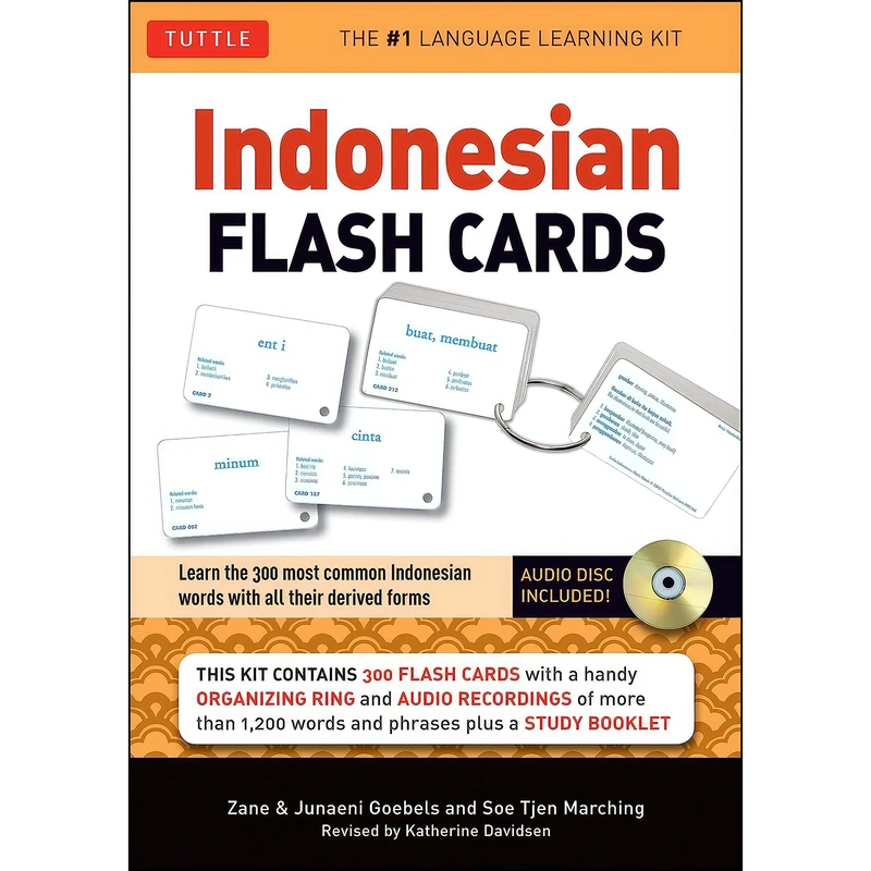 کتاب Indonesian Flash Cards اثر جمعي از نويسندگان انتشارات Tuttle Publishing