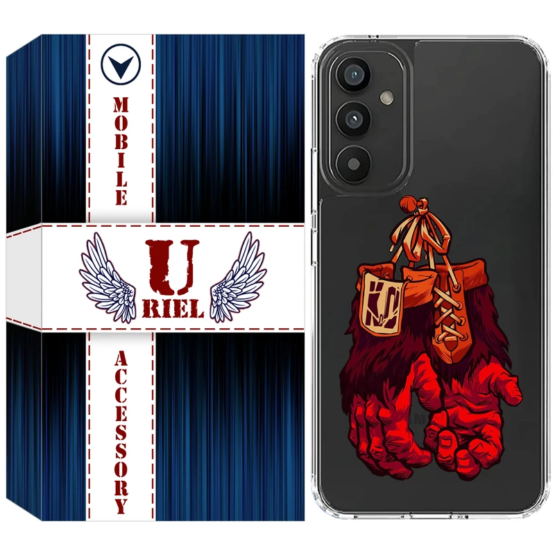 کاور یوریل مدل Clear کد 77 طرح دستکش مناسب برای گوشی موبایل سامسونگ Galaxy A25