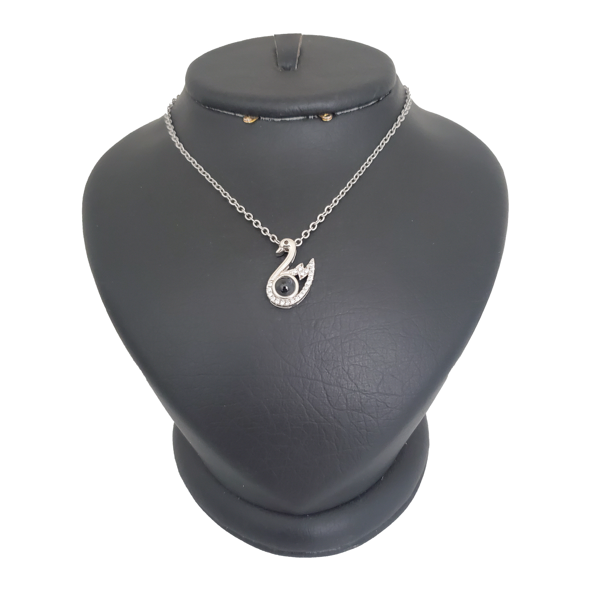 گردنبند نقره زنانه ترمه ۱ مدل قو کد smed 1044