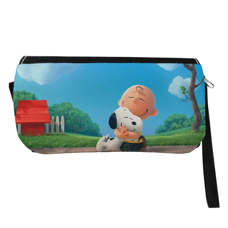  جامدادی طرح کارتون بادام زمینی ها مدل دو زیپ کد 148