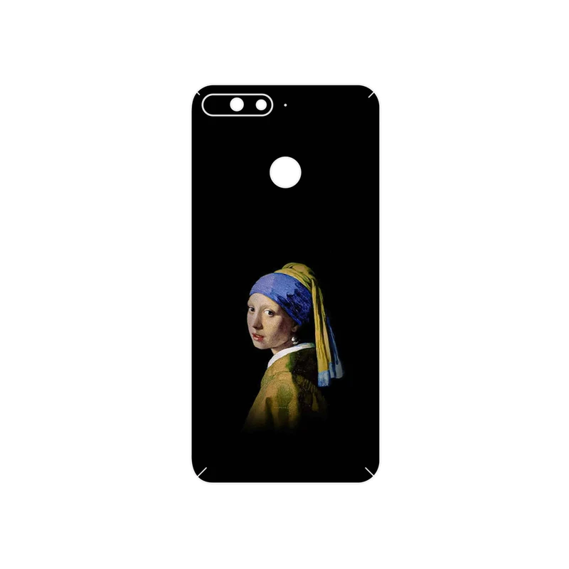 برچسب پوششی ماهوت مدل Girl with a Pearl Earring of Vermeer مناسب برای گوشی موبایل آنر 7A