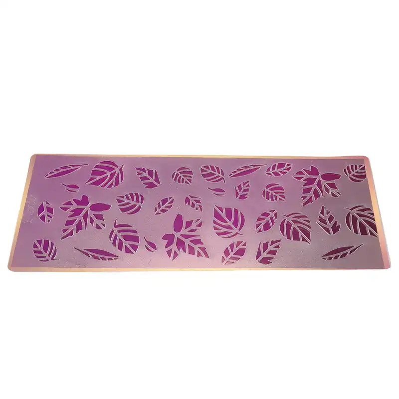 شابلون تزئین پاستیلو مدل Leaves