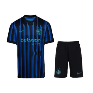 ست تی‌شرت آستین کوتاه و شلوارک ورزشی مردانه مدل کیت اینتر میلان کد 2026