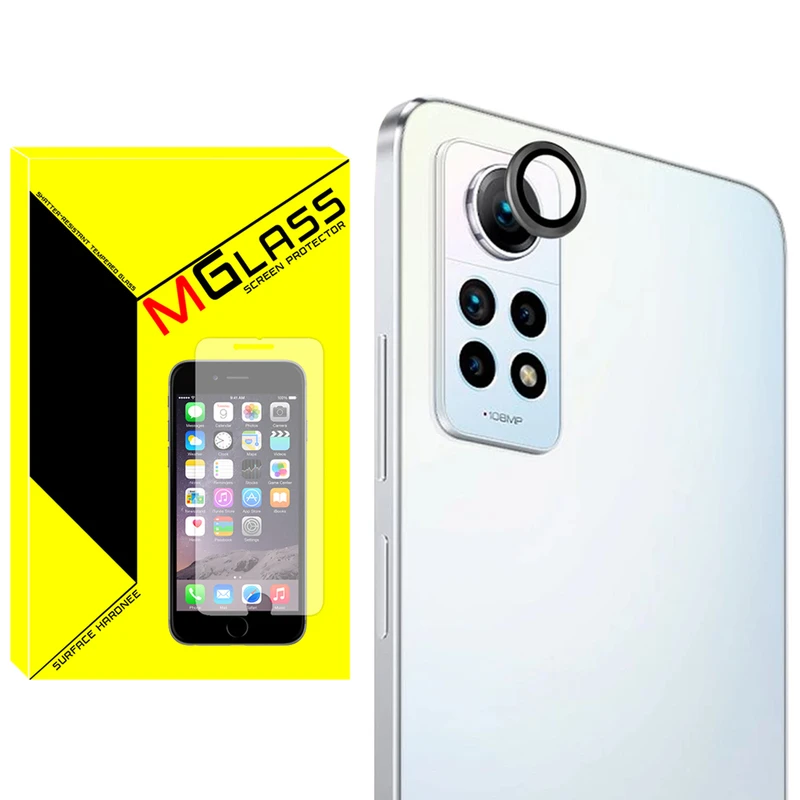 محافظ لنز دوربین ام‌گلس مدل Ring-Metal-MG مناسب برای گوشی موبایل شیائومی Redmi Note 12 Pro 4G