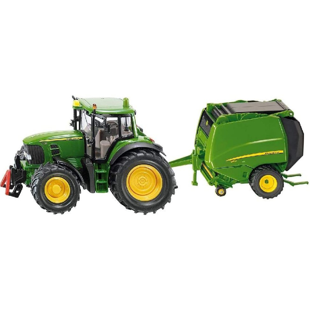 ماشین بازی سیکو – اسباب بازی مدل  Deere Tractor With Baler No.1665