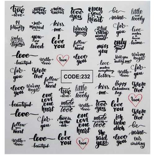 لنز ناخن مدل CODE232