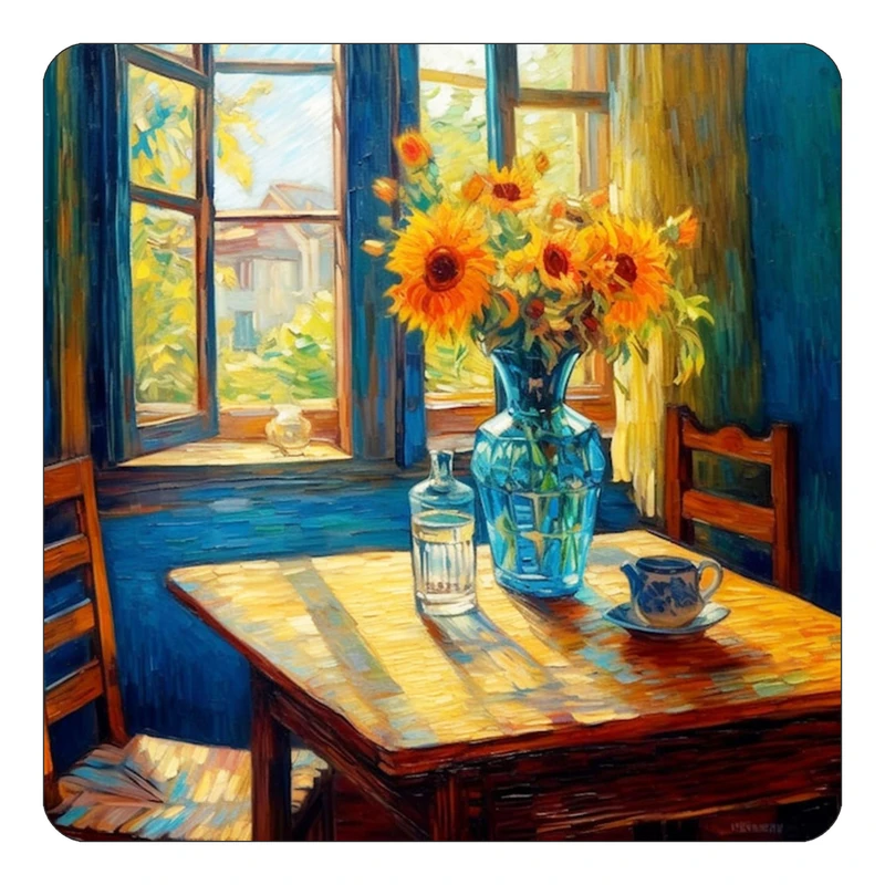 مگنت کاکتی طرح نقاشی رنگ روغن مدل mp72377