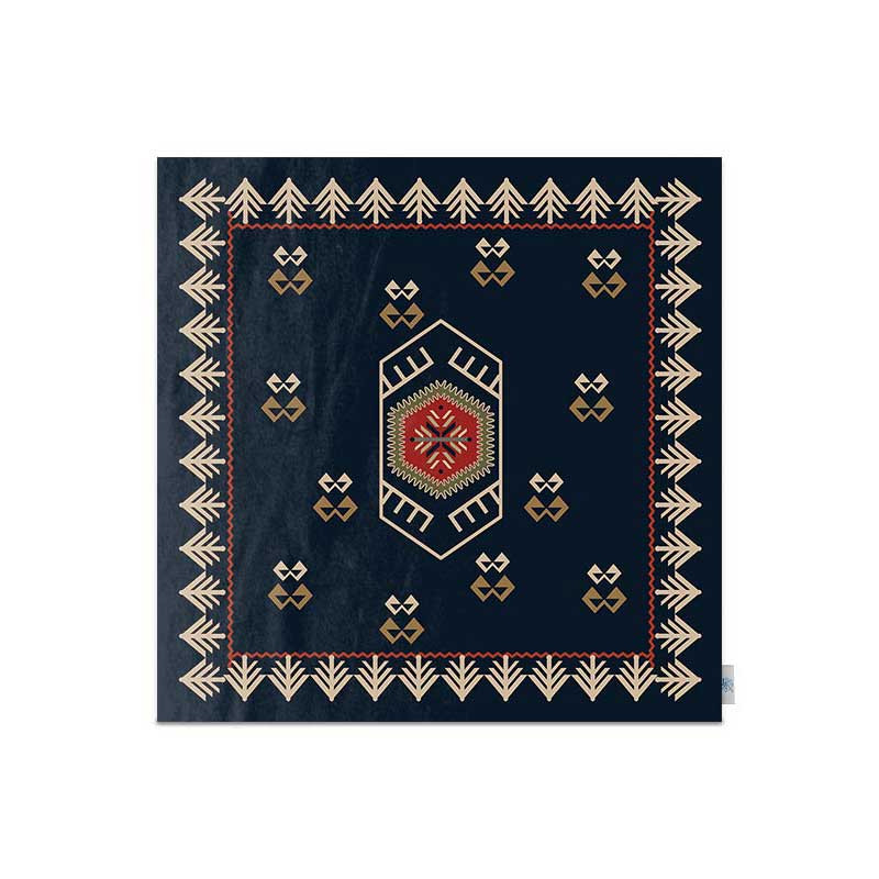 رومیزی شمسه نگار مدل گل و درخت گرافیکی کد DPR94