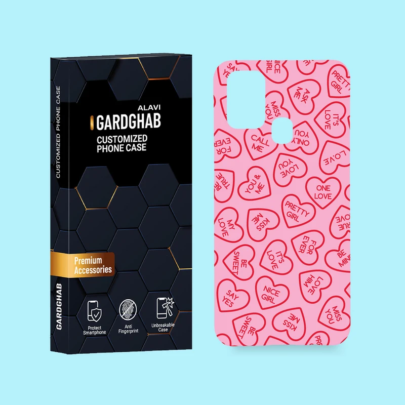 کاور گارد قاب علوی مدل عاشقانه مناسب برای گوشی موبایل سامسونگ Galaxy M31
